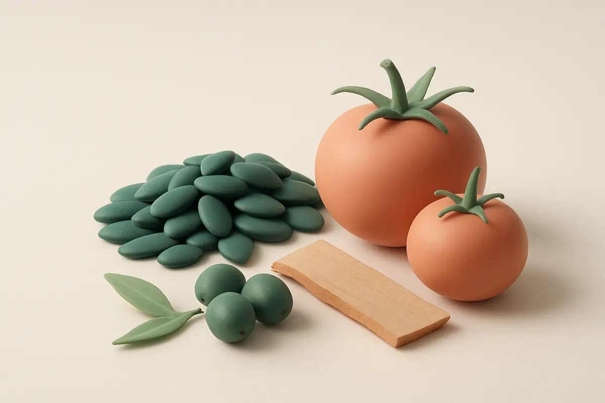 Semillas de zapallo, bayas de saw palmetto, corteza de pygeum, uña de gato y tomates